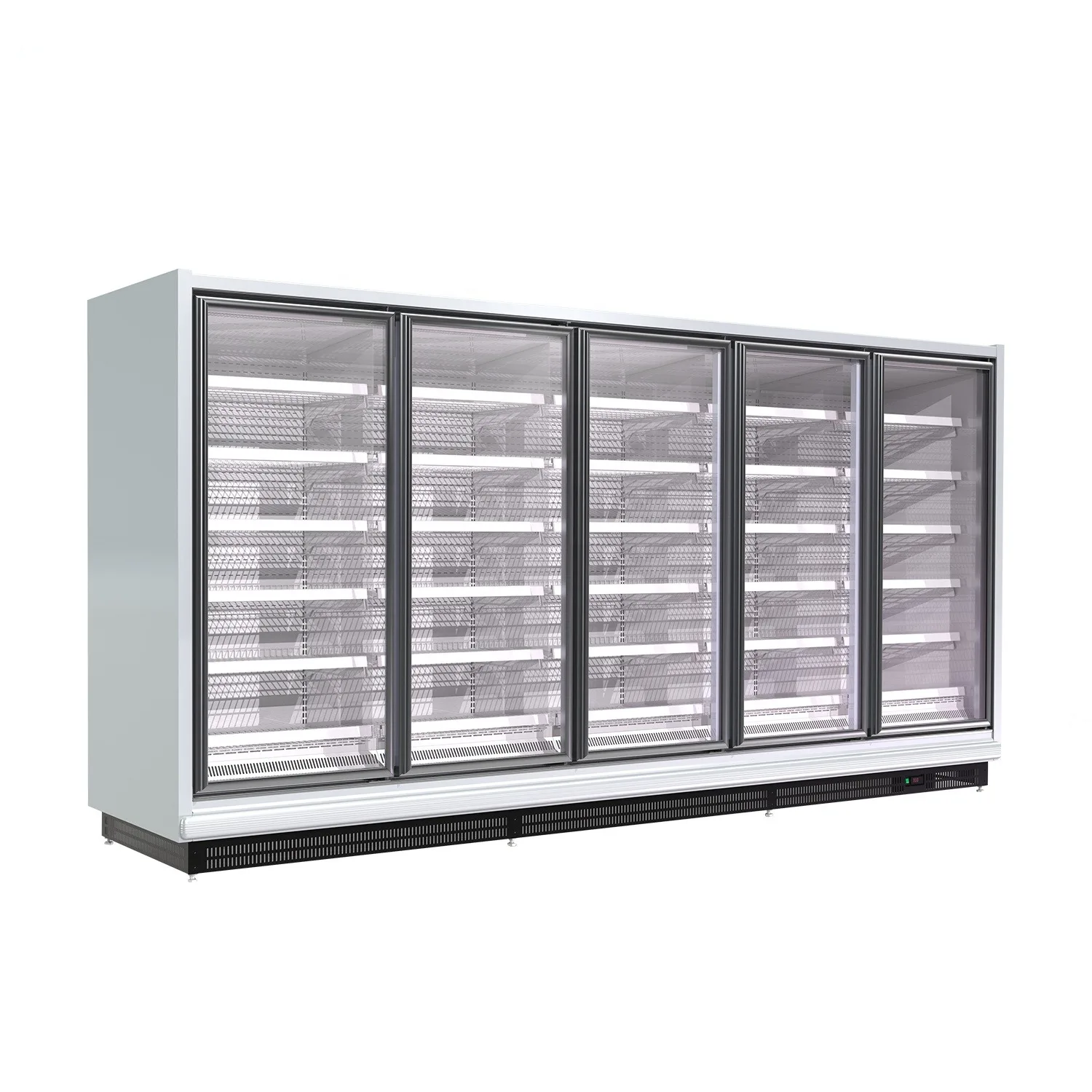 Customized Commercial Showcase Fridge Display Refrigerator Glass Door Upright Freezer Multideck Cabinet Equipment