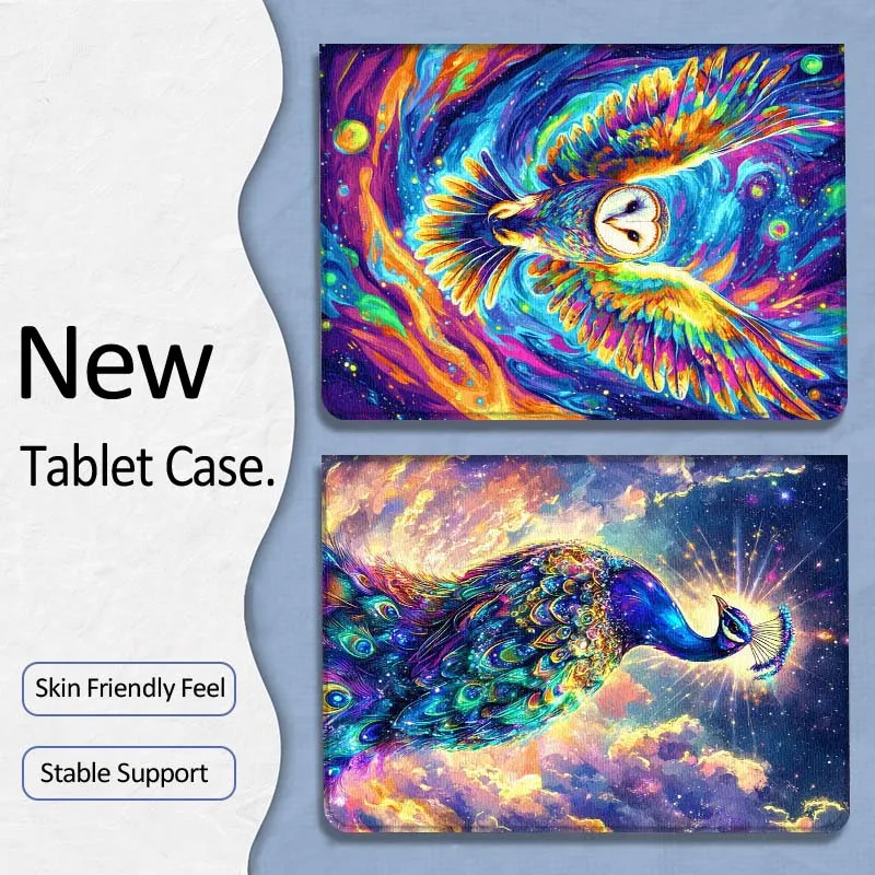 

Sparkling Peacock Galaxy Art Gift For Samsung Galaxy Tab A7 A A8 A9 A11 S6 S11 10.1 10.4 10.5 Inch Lite PLus Soft Tablet Case
