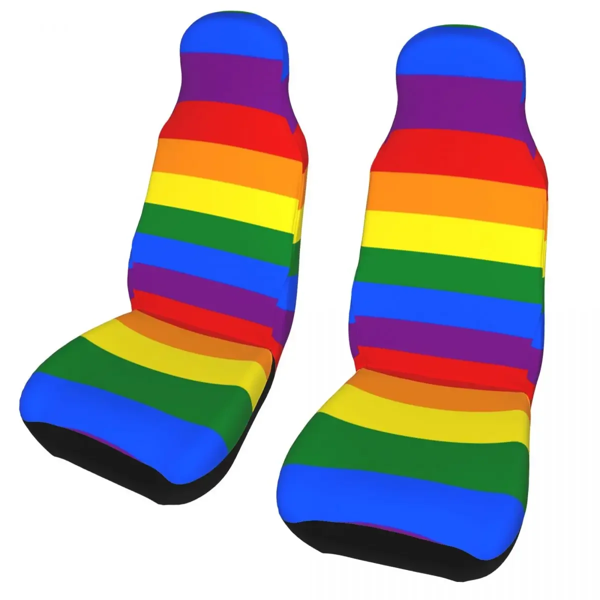 

Gay Pride Rainbow Flag Lgbt Universal Car Seat Cover Four Seasons Women Car Seat Covers Polyester Fishing