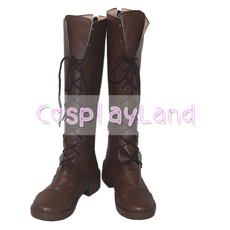 أحذية نيفرلاند إيما الموعودة التأثيرية أحذية نسائية بنية اللون إكسسوارات مخصصة أحذية حفلات الهالوين