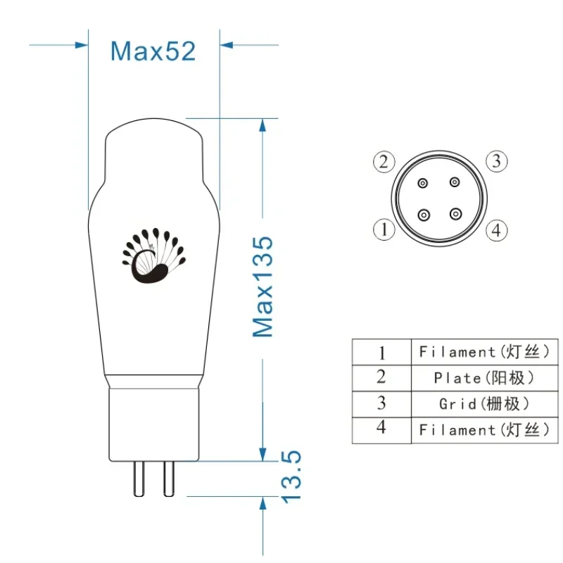 

274B-TII PSVANE Tube Vacuum Tube Instead of Jinsheng Dawning EH JJ 5U4G GZ34 WE274B 5Y3 274B AMP DIY Power Amplifier Accessories