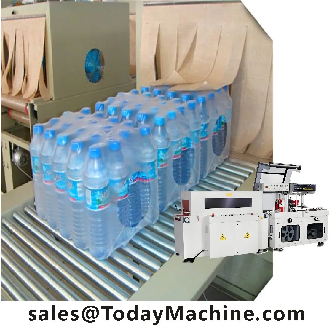Heat Shrink Film Packaging Machine for Beverage Carton & Gift Box L-Type Sealing & Cutting 220V 460kg