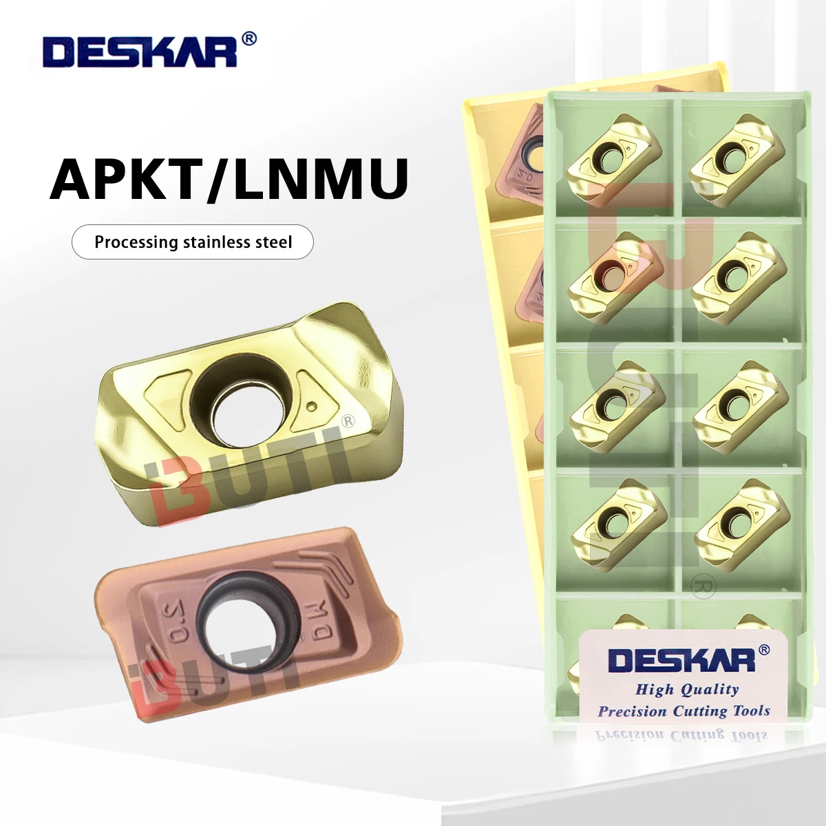 

DESKAR 100% APKT160420-DM LNMU0303ZER-MJ LF6018W LF6018J CNC Lathe Milling Blades Cutting Tools High Temperature Titanium Alloy