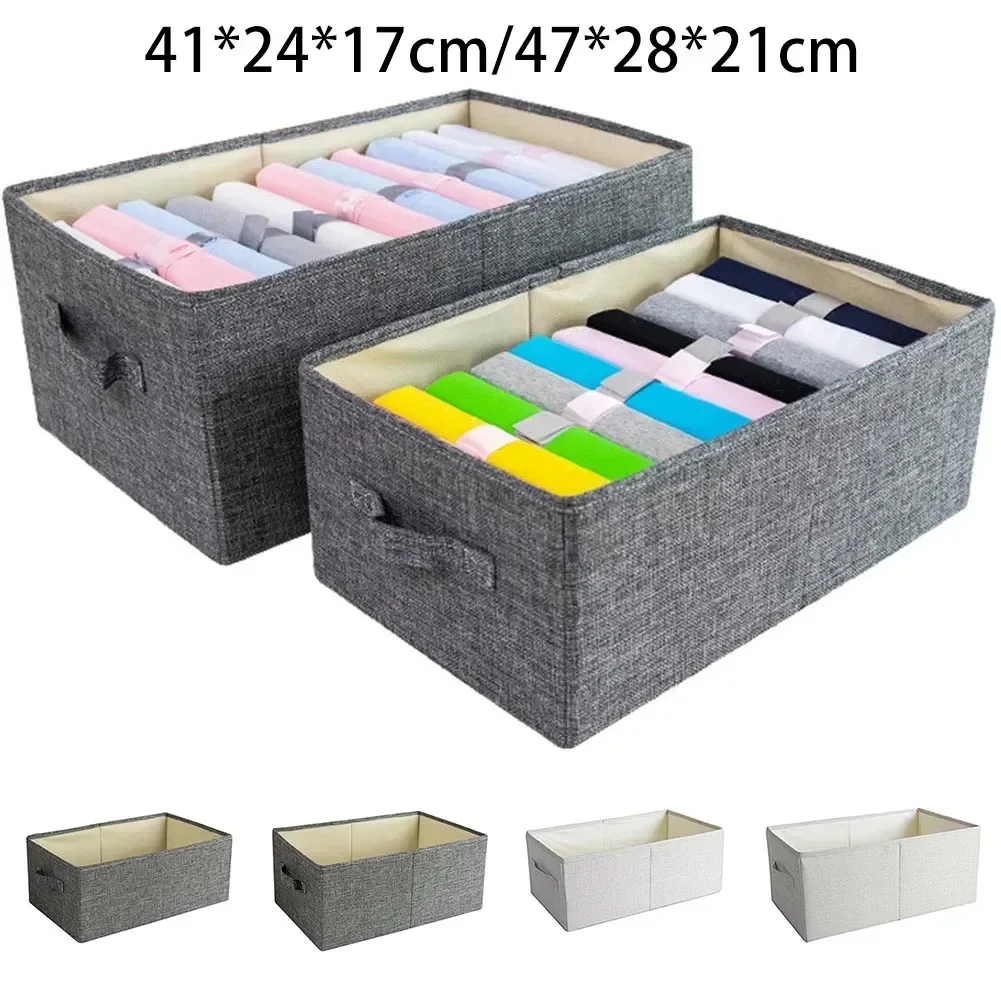 Clothing Storage Boxes No Smell Polyester Fabric Storage Baskets Storage Box Without Lid Organizing Box Storage Boxes Household