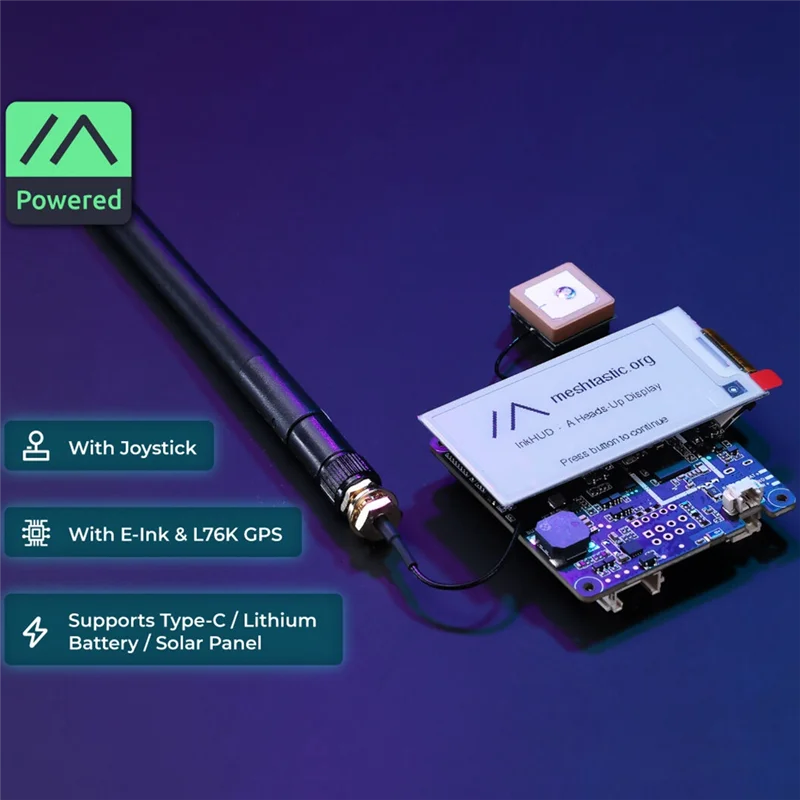 Wio Tracker L1 Meshtastic Node E-Ink Display Lora Wio-SX1262 862-930Mhz NRF52840 L76K GPS,ไร้สายพลังงานต่ำ,บอร์ดพัฒนา