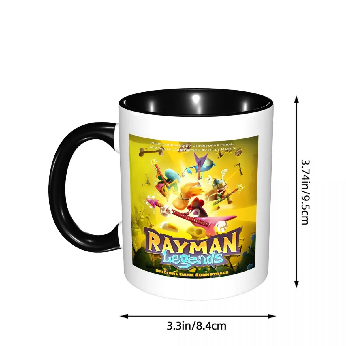 Cartoon Games Rayman Legends Mug Funny Ceramic Coffee Cups Tea Mugs Milk Cup Drinkware Gift for Woman Man