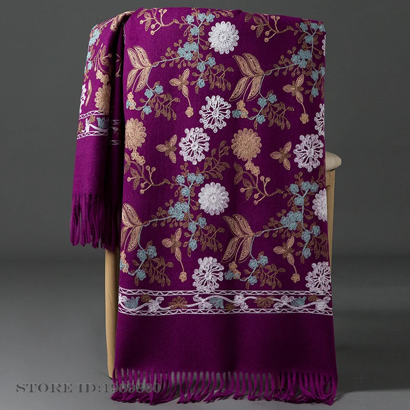 Damska kaszmirowa pashmina, sz – Woven Scarf Blanket recenzja i cena