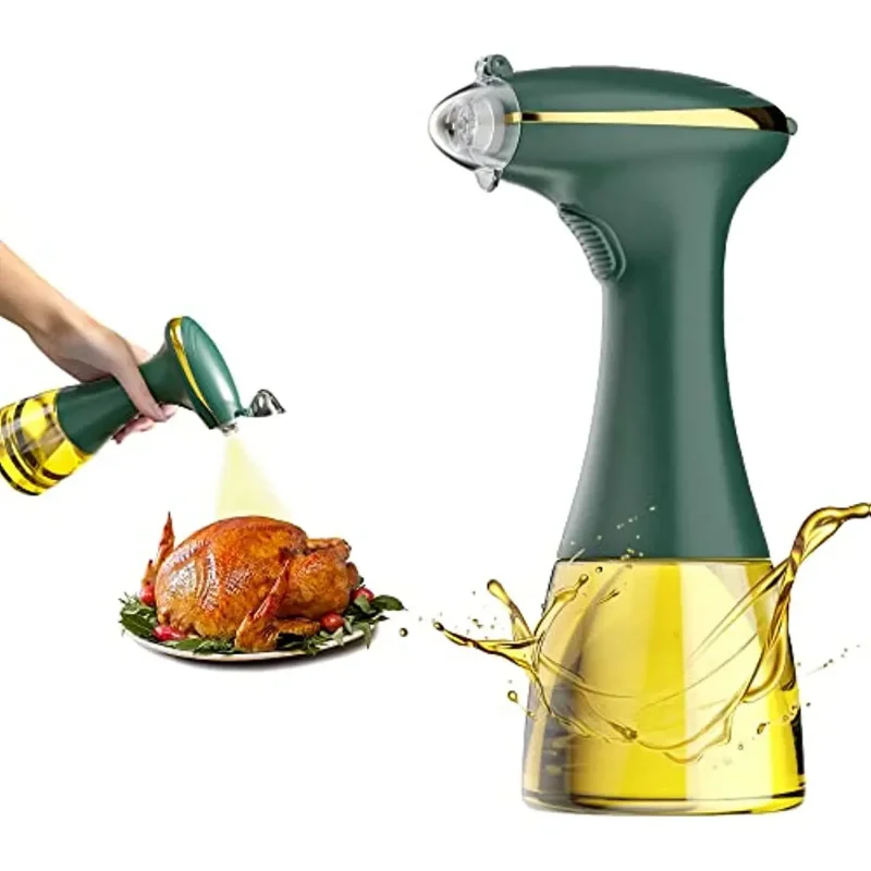 Electric Oil Sprayer For Cooking, 350ml Spray Bottles, Olive Oil Dispenser for Air Fryer, Oil Sprayer for Salad Baking