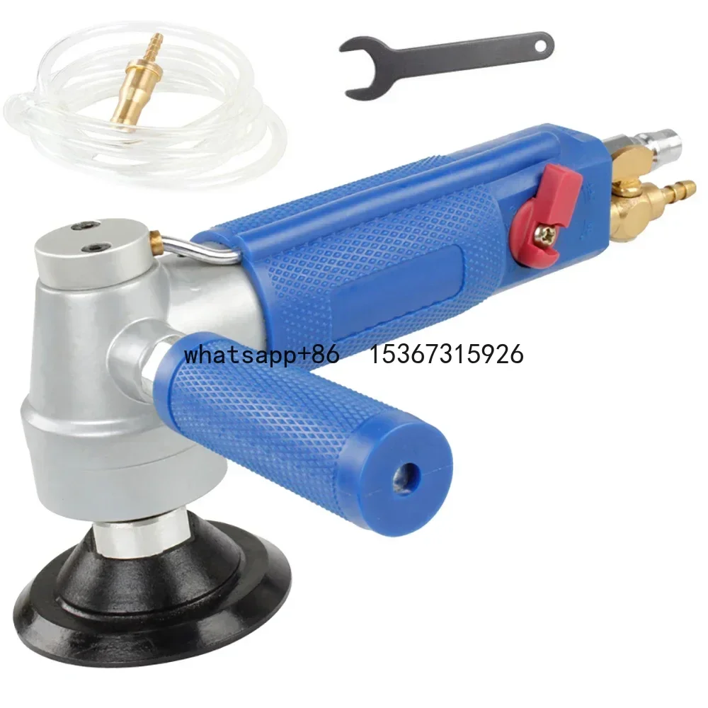 3 Inch Water  Pneumatic Water Mill Professional Pneumatic Water Sander Air Wet Marble Polishing Machine With 1.8M Pipe