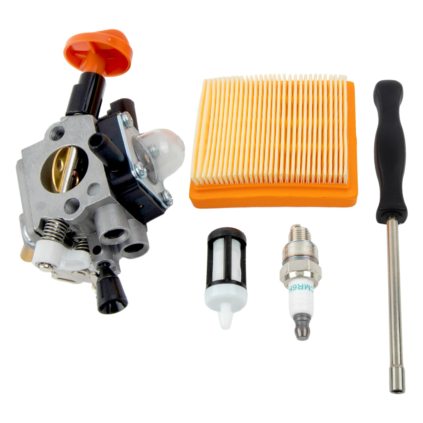 

Carburetor Kit For Stihl FS89 FS91 FS111 FS131 HT102 HT103 4180-120-0615 Fuel Filter Spark Plug Set Garden Tools Accessories