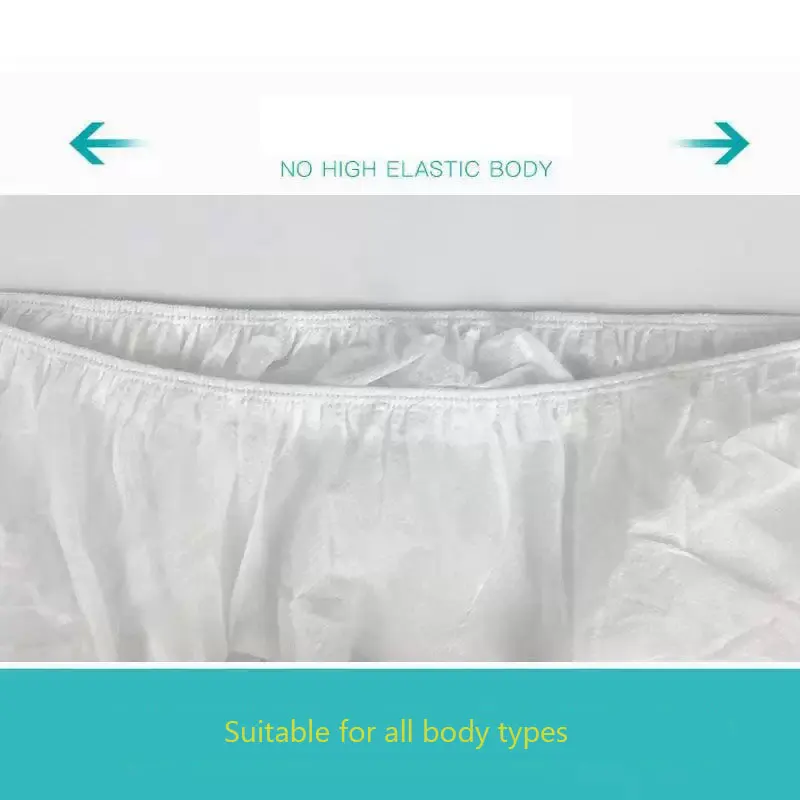 30 قطعة السفر المحمولة المتاح غير المنسوجة ملخصات للجنسين فندق سبا غسل خالية سراويل الحيض الملابس الداخلية الطوارئ السروال
