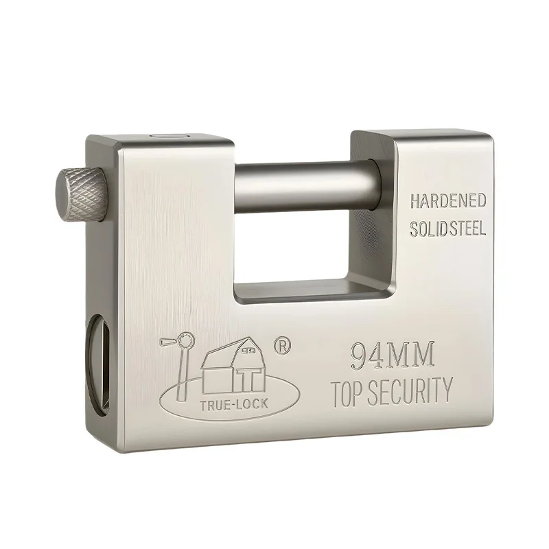 1pcs 74/84/94mmStrengthening rectangular lock for warehouse iron door, waterproof and anti-theft outdoor gate latch