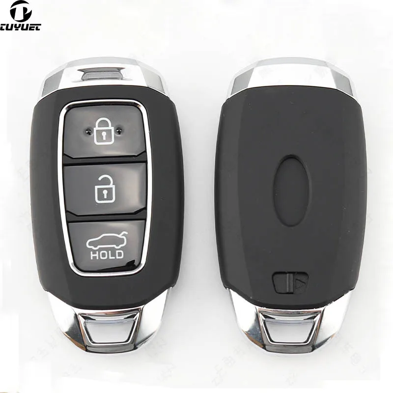 3/4/5 Buttons Smart Remote Key Shell for Hyundai Festa Elantra IX35 New Santa Fe  Car Key Blanks Case with Sticker