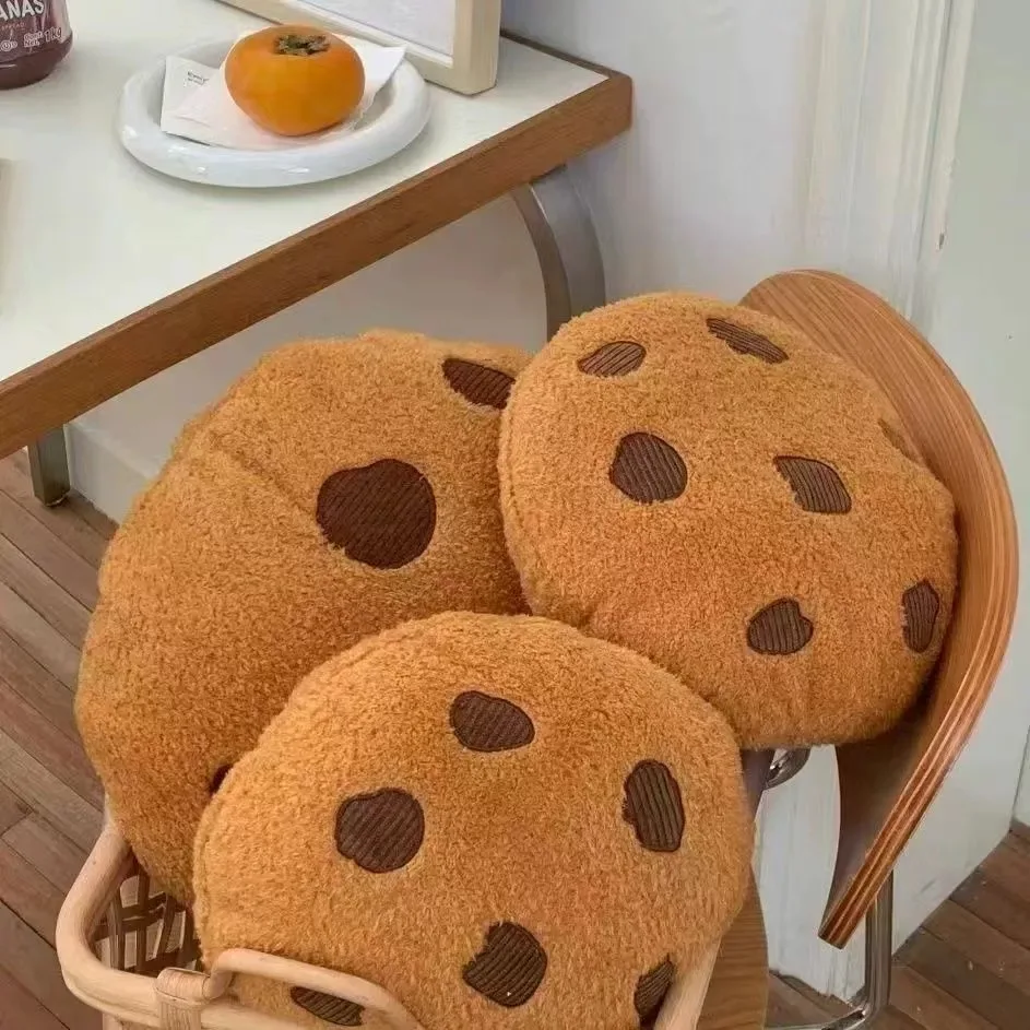 Criativo biscoito almofada de assento de pelúcia macio comida travesseiro boneca de pelúcia brinquedo crianças meninas decoração do quarto aniversário presente natal