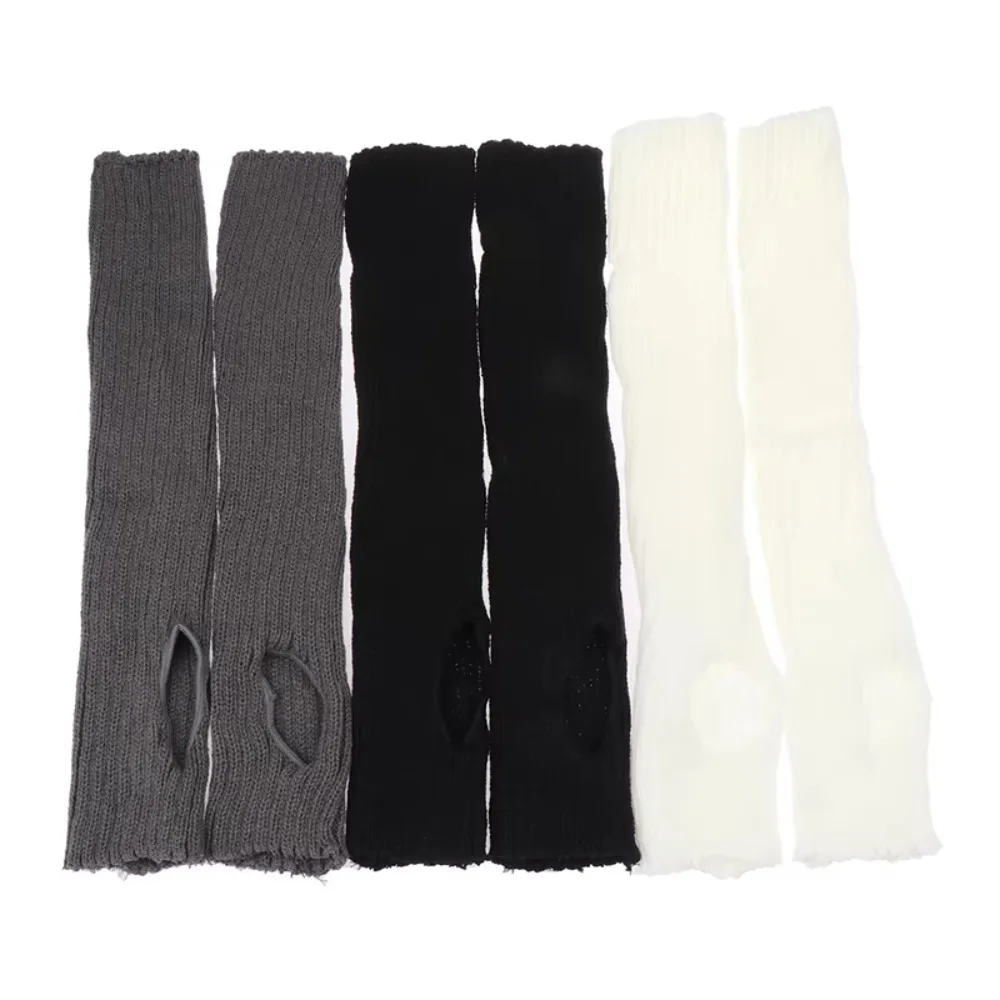 جديد Y2k الشتاء تدفئة الساق رقيق القوطي اكسسوارات القوطية لوليتا تدفئة الساق الدافئة طويلة القدم يغطي النساء #5