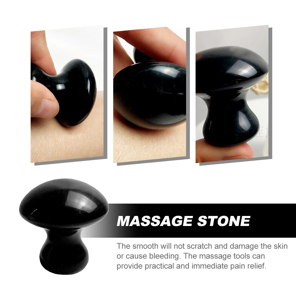 Facial Massaging Stone Smooth Scraping Mushroom Gua Sha Tool for Face Body Relaxation Beauty Skin Care Therapy Accessory