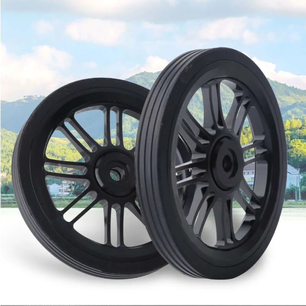 

For Brompton Folding Bike Wheel Push Wheel Aluminum Alloy CNC 85mm Pusher Wheel Easy Wheel With Screw Cycling Accessories