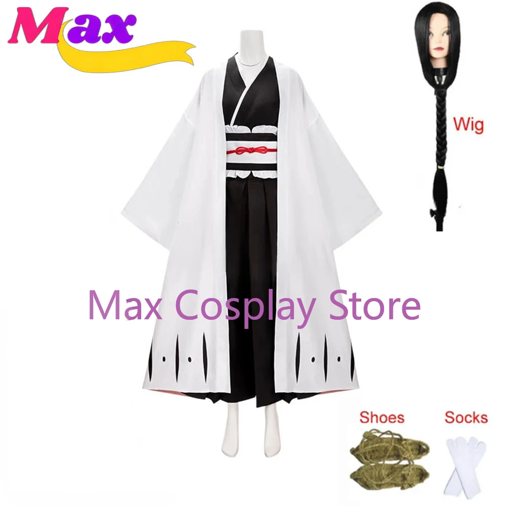 Max, ponieważ kapitan 4. Dywizji Anime Unohana Retsu przebranie na karnawał zestaw kobiet Kimono Battle Kimono w niestandardowym rozmiarze