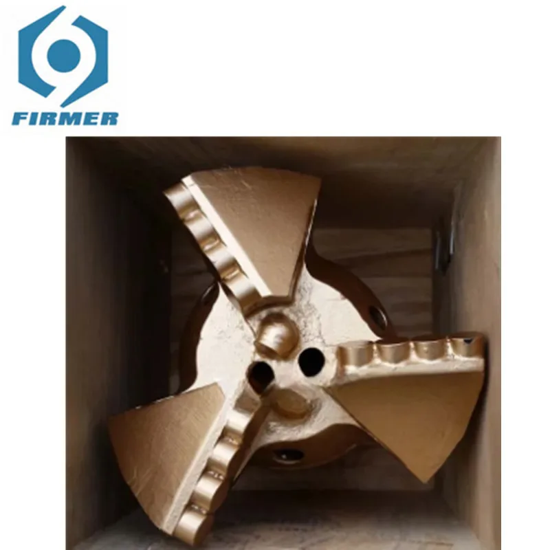 PDC Drag Bit 151mm Three Wing For Water Well Drilling Bit