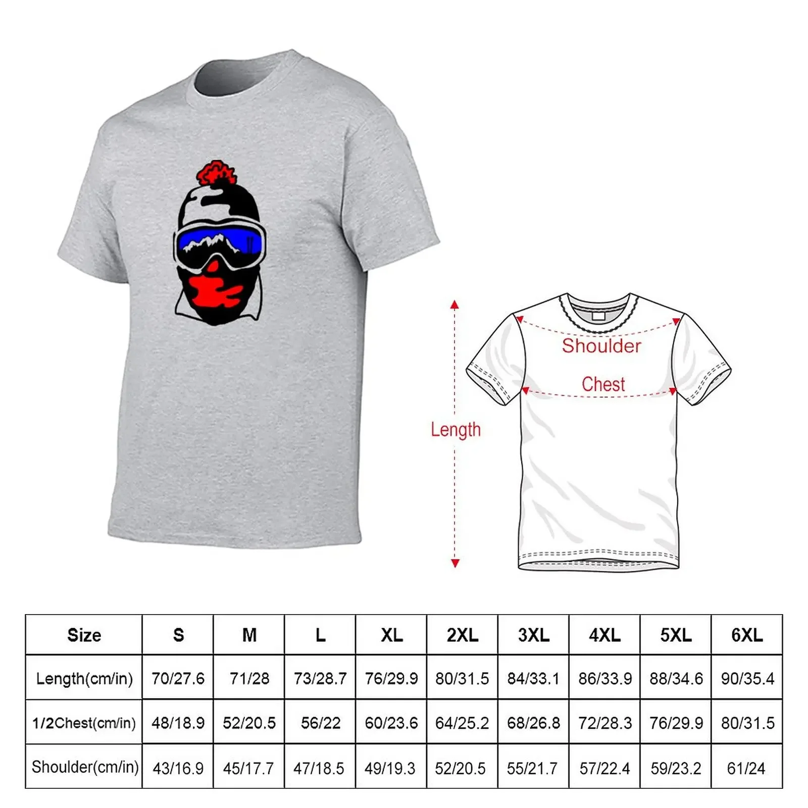 skier T-Shirt anime clothes tees mens tall t shirts