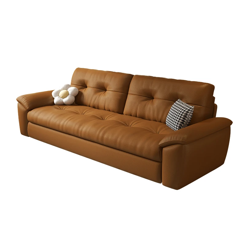 

Modern Electric Folding Multifunctional Sofa Bad Luxury Leather Folding Pull Out Sectional Sofa Bed With Storage