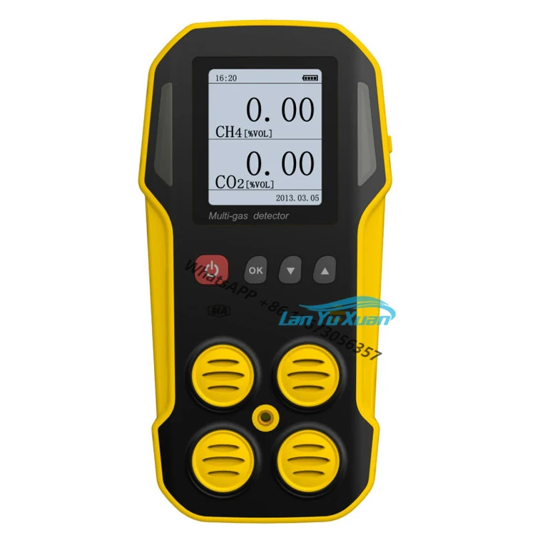 Handheld Air Sampling Pump Nitrogen Dioxide No2 And Sulphur  So2 Two Gas Combined Portable Multi  Detector