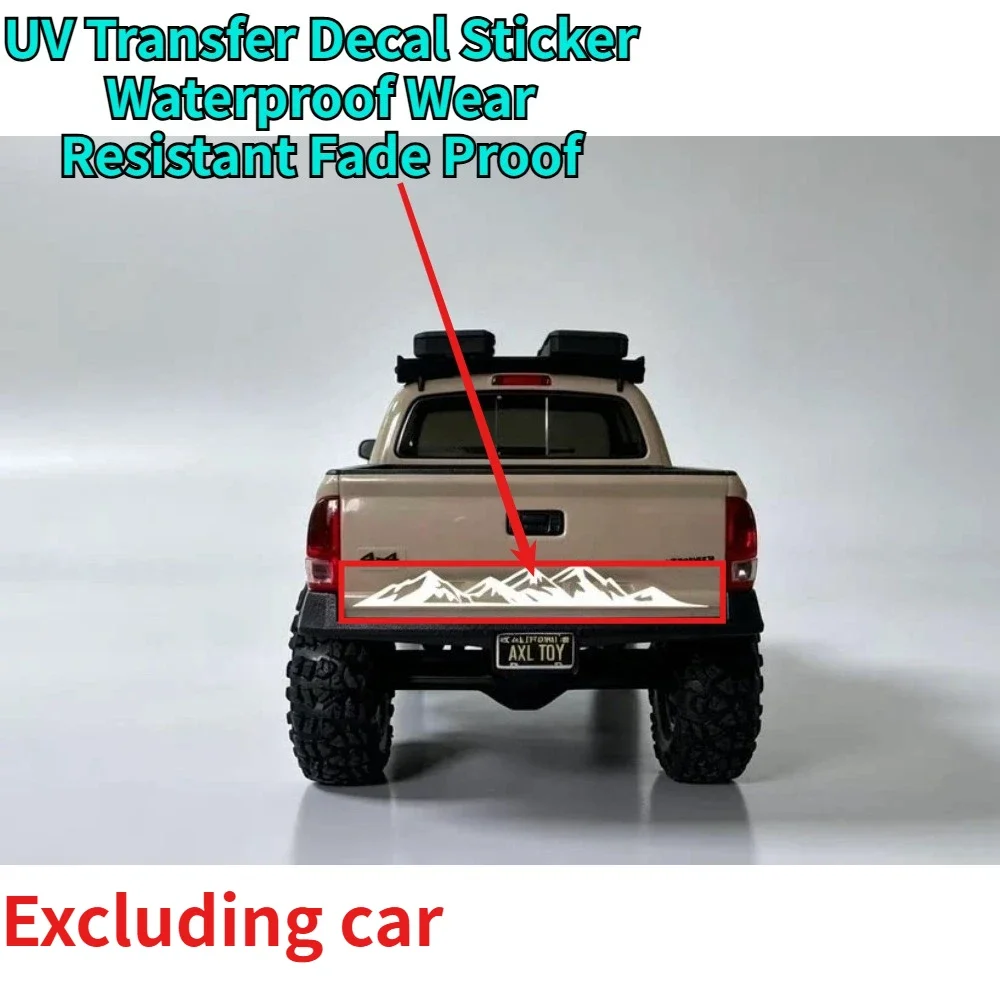 Waterproof UV Transfer Decal For Axial SCX30 1/30 Scale RC Crawler Wear Resistant Fade Proof  Body Shell Replacement Decor Parts
