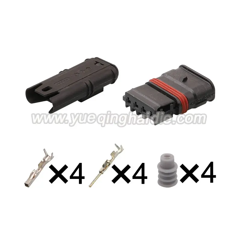 

4 Pin 872-440-501/872-536-501 Waterproof Socket AC Assembly Sealed Plug Original For Automotive Wiring Harness Connector