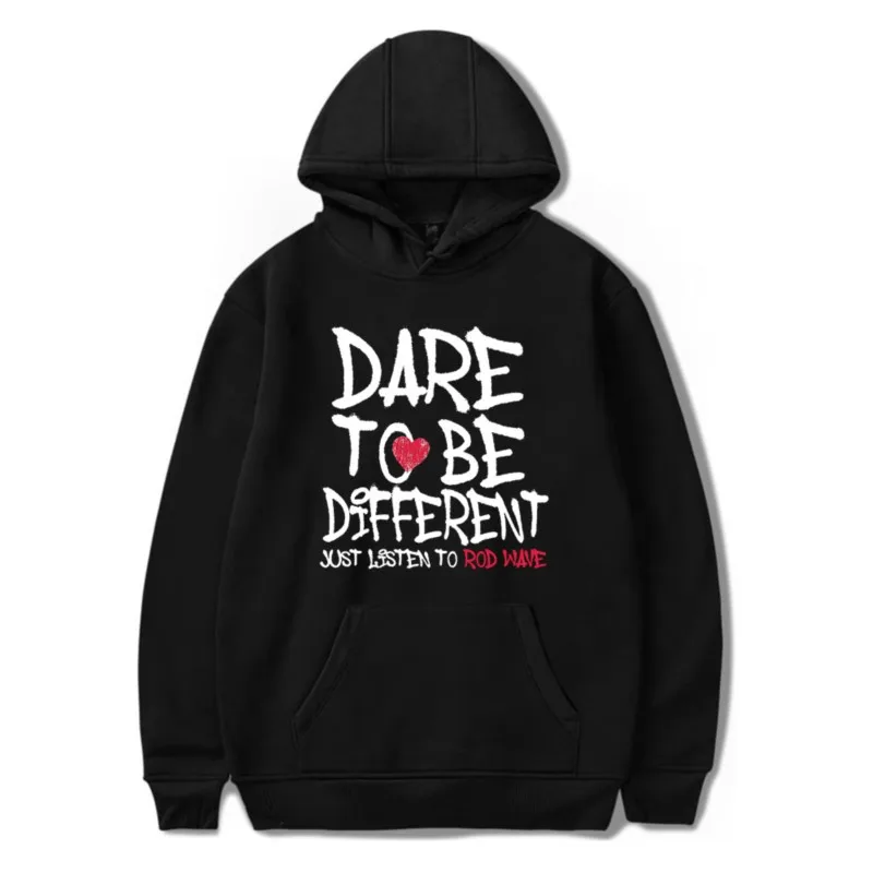 Rod Wave Dare To Be Different Hoodie Merch Men/Women Unisex Cosplay Long Sleeve Sweatshirt Hooded Streetwear