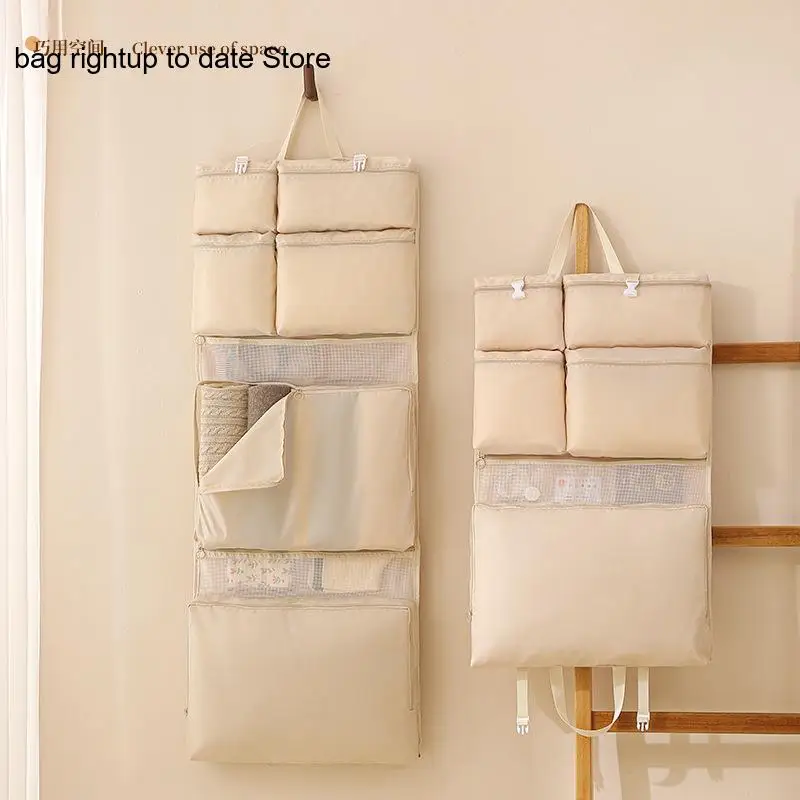 Simple Pure Color Travel Storage Hanging Bag Travel Supplies Lightweight Luggage Boarding Sorting Storage Bag