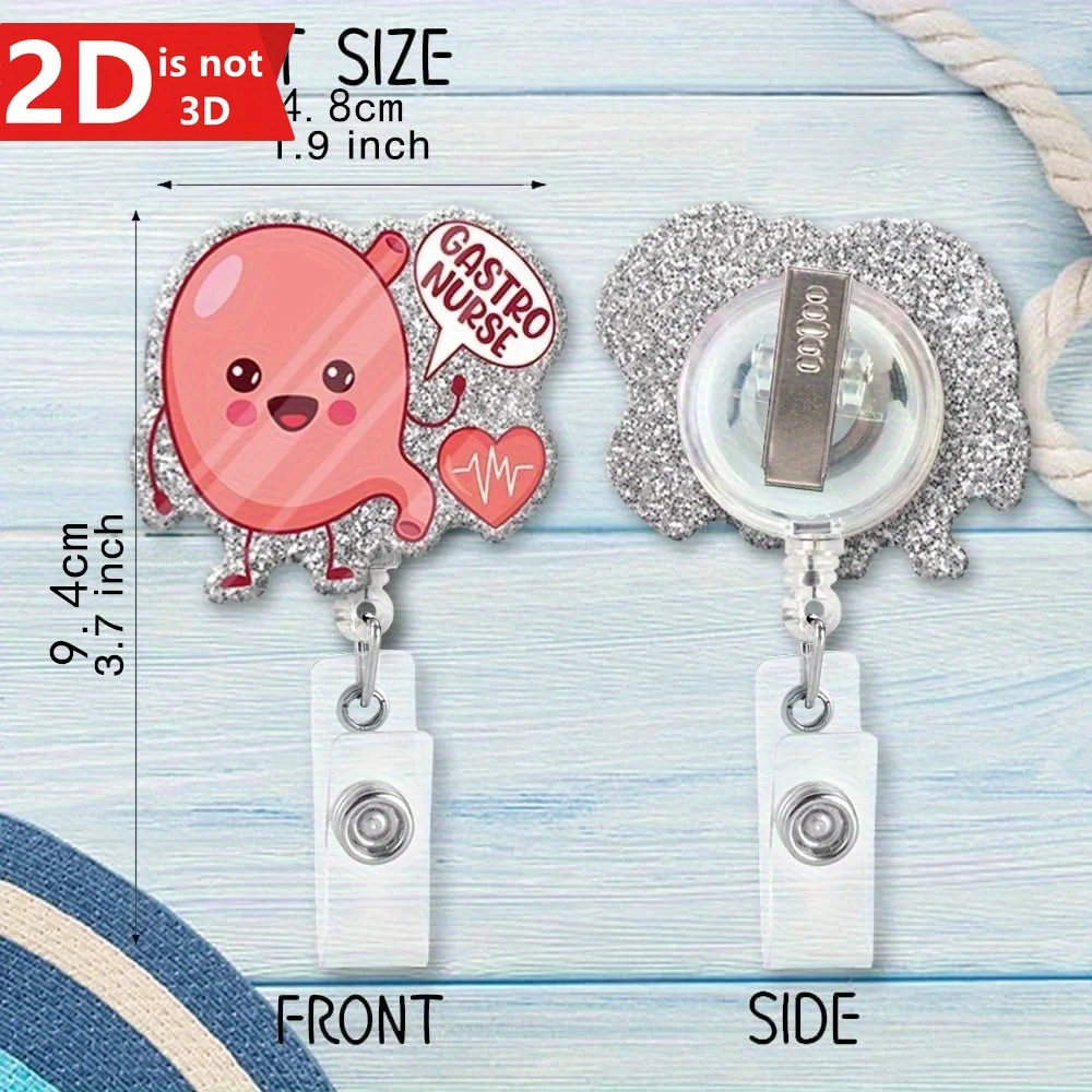 مشبك شارة وامض ثنائي الأبعاد لمحترفي الرعاية الصحية. الهدية الطبية المثالية.