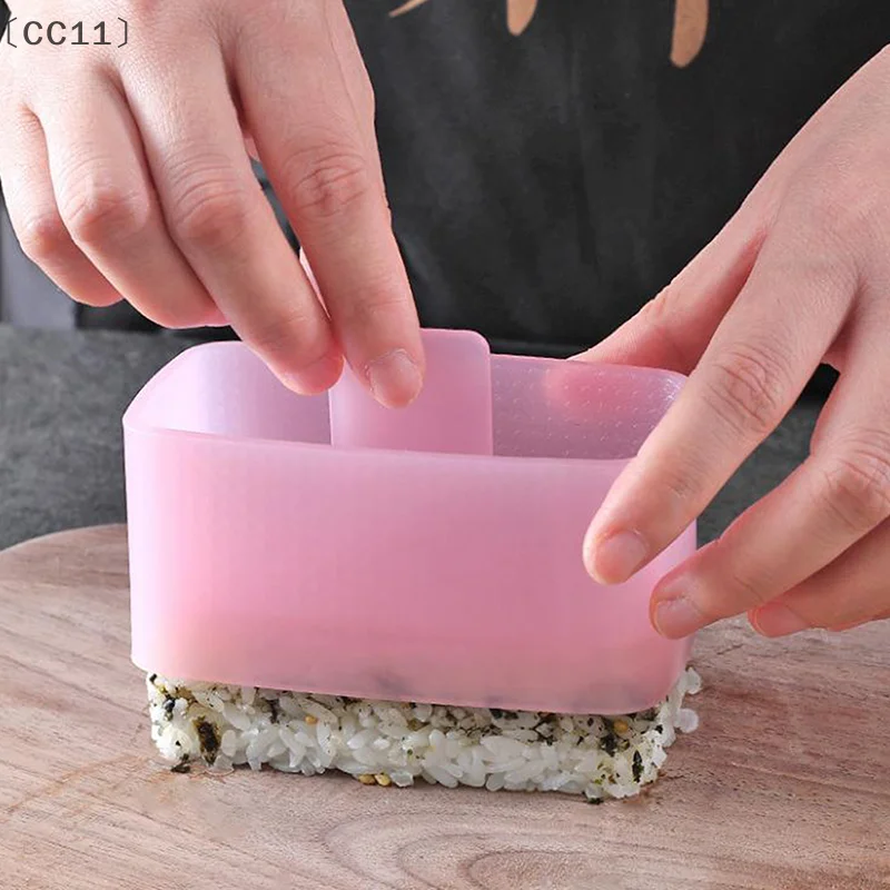 [[CC11] الصحافة الغذاء مستطيلة صانع قوالب السوشي أونيجيري كرة الأرز مجموعة غير عصا السوشي كيت عدد وأدوات المطبخ بينتو اكسسوارات