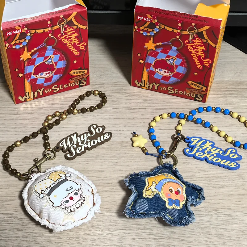 

POP MART WHY SO SERIOUS SERIES-Pendant Chain Mystery Box Genuine Blind Box Anime Figure Cute Ornaments Figurines Doll Guess Bag