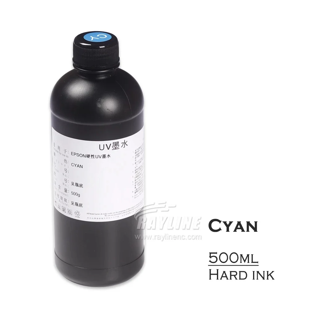 UV Coating Ink For Print The Metal And Hard Materials The UV Ink For UV Flatbed Printer 3D Wall Printing Machine Floor Printer