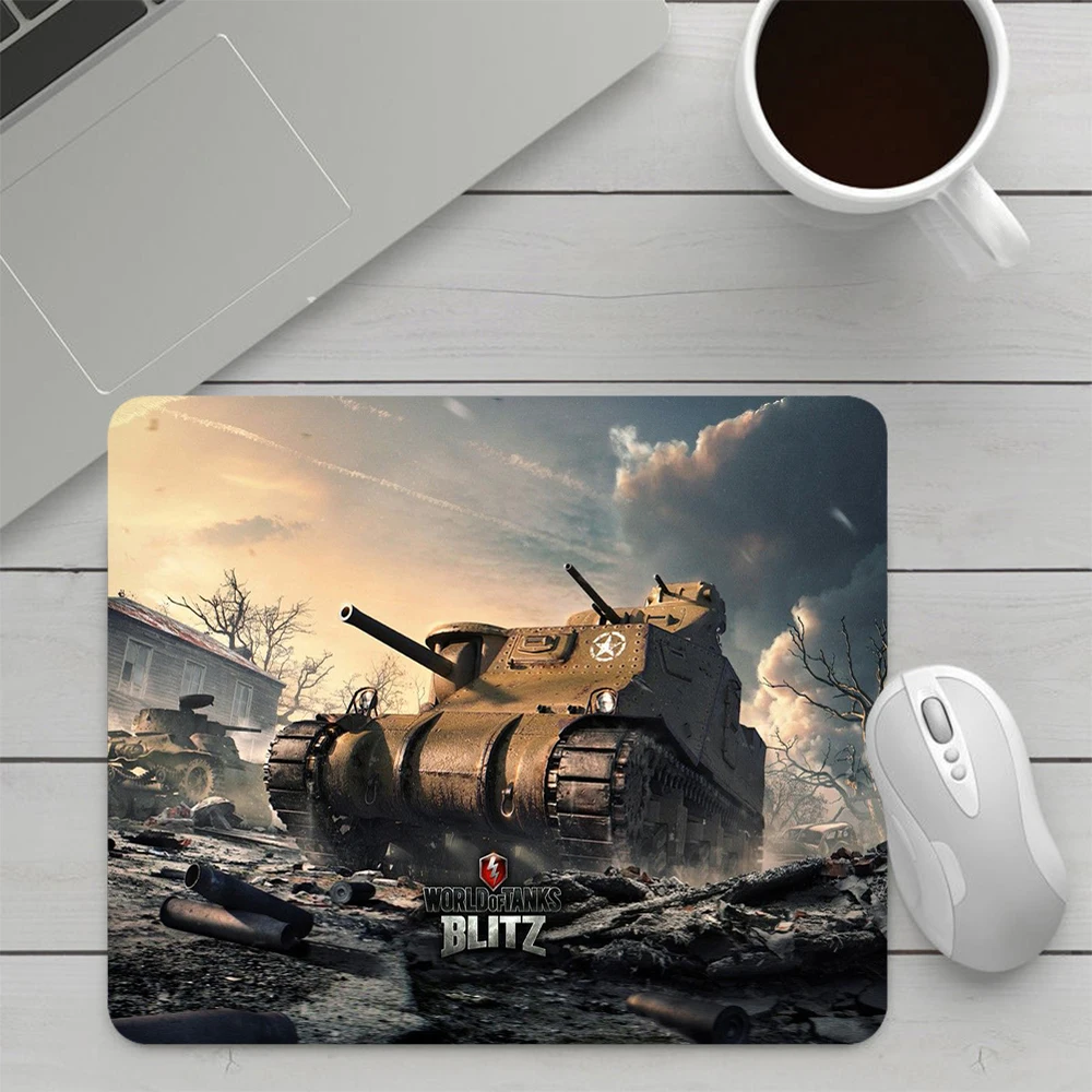 World of Tanks Small Gaming Mouse Pad Computer Mousepad PC Gamer Mouse Mat Laptop Office Mausepad Silicone Keyboard Mat Desk Pad