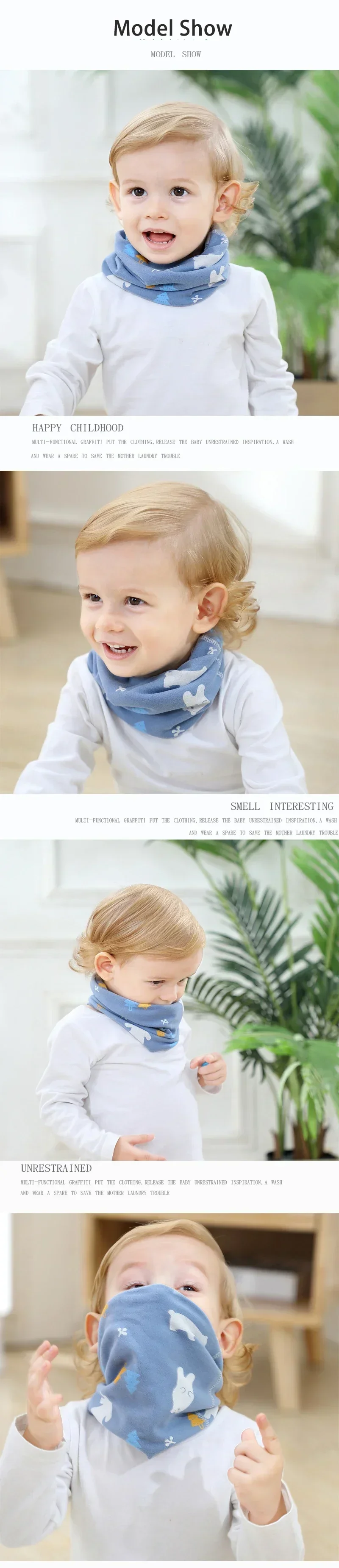 Description Picture 6 of itemWinter Children Warmer Neck Scarf for Kids Boys Girls Neckerchief Cute Baby Cartoon Scarf Soft Neck Collar Children´s Scarves