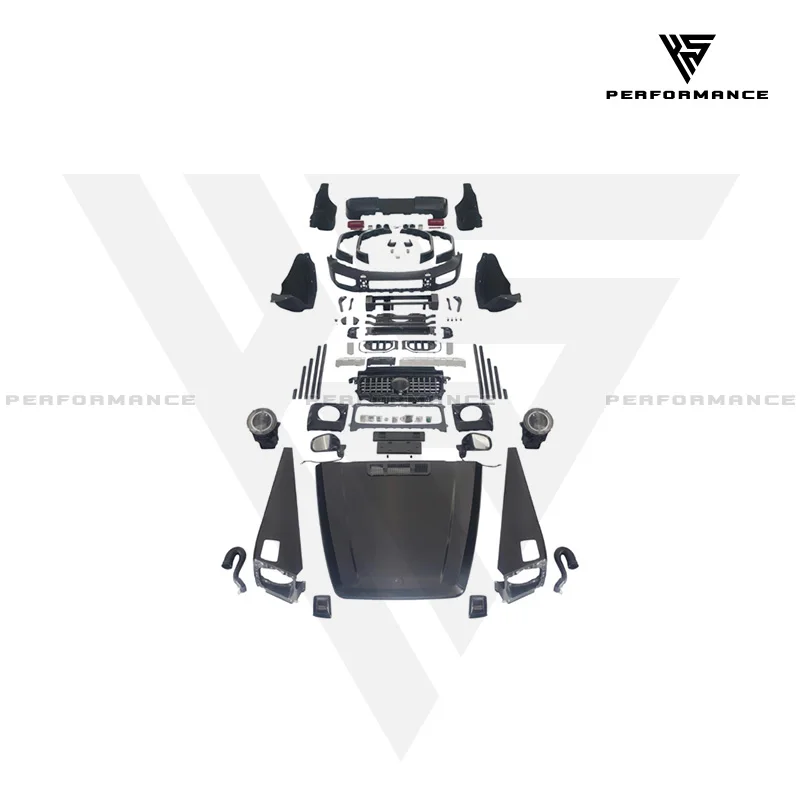 

2025 Style W465 G63 PP Material Body Kit With Hood Bumpers Fender Headlight For Mercedes Benz G Class W463 G63 G550 2000-2018