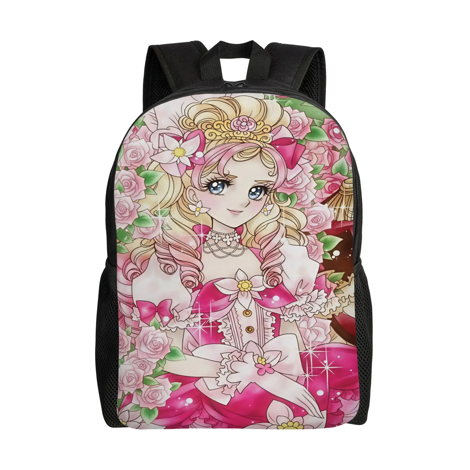 Rose of V-Versailles Lady  Backpack  Pretty Backpacks Student College Big School Bags Custom Rucksack
