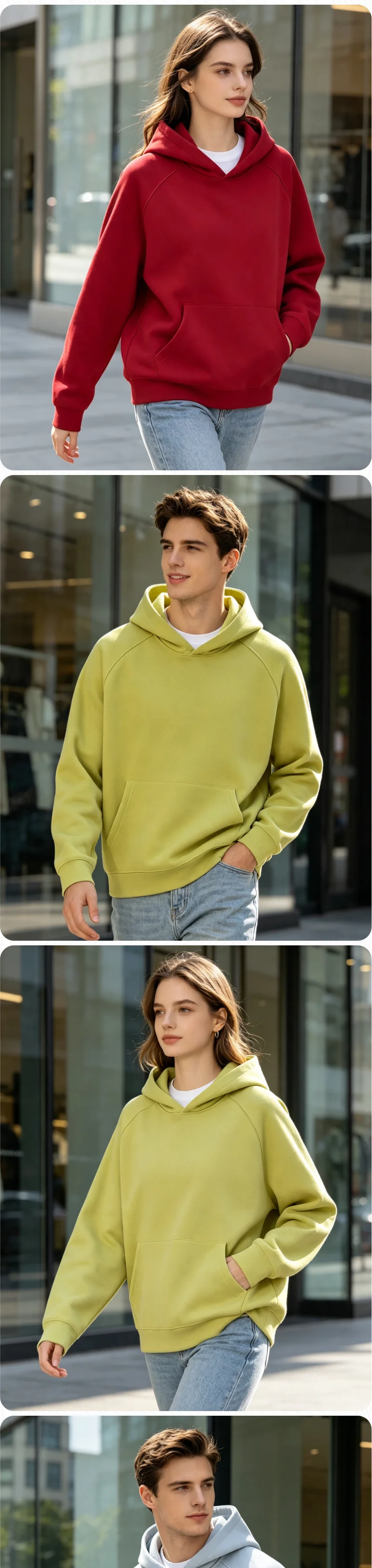 Individuelle Logos, Druck, Stickerei, Neuer Frühling-Herbst Dünner Pullover-Hoodie, Unisex, Hochwertige Freizeit-Oberteile für Männer und Frauen, Text-Sweatshirt – Detail 4