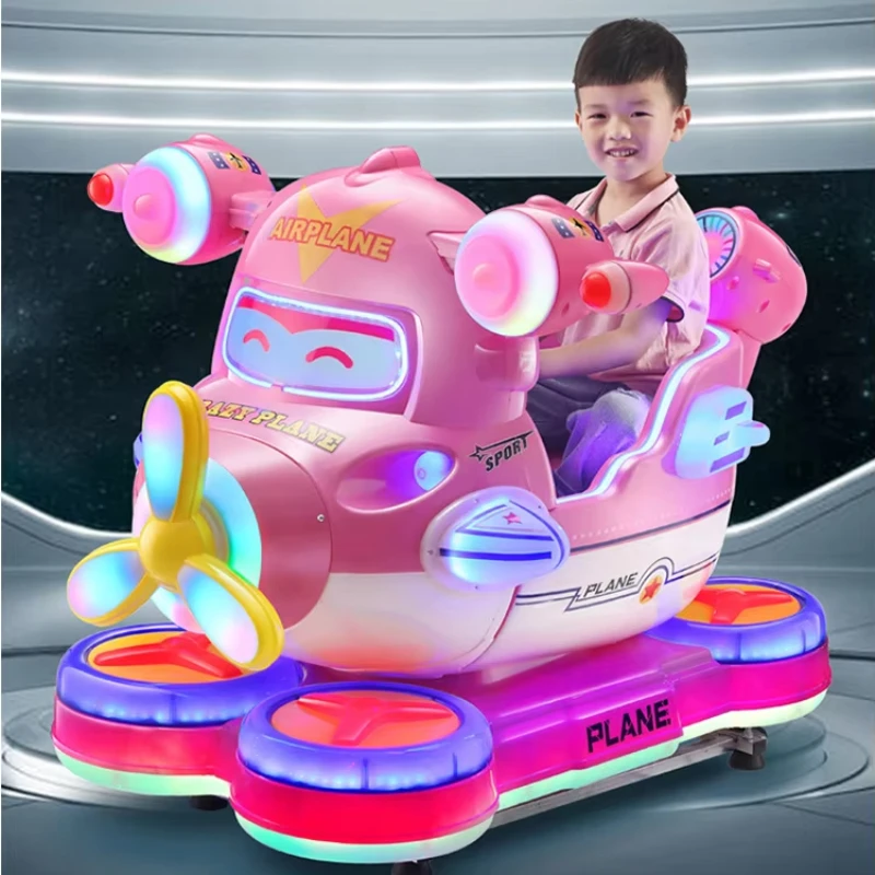 

Commercial Lights Music Plane Model Coin Swing Car Entertainment Play Toys