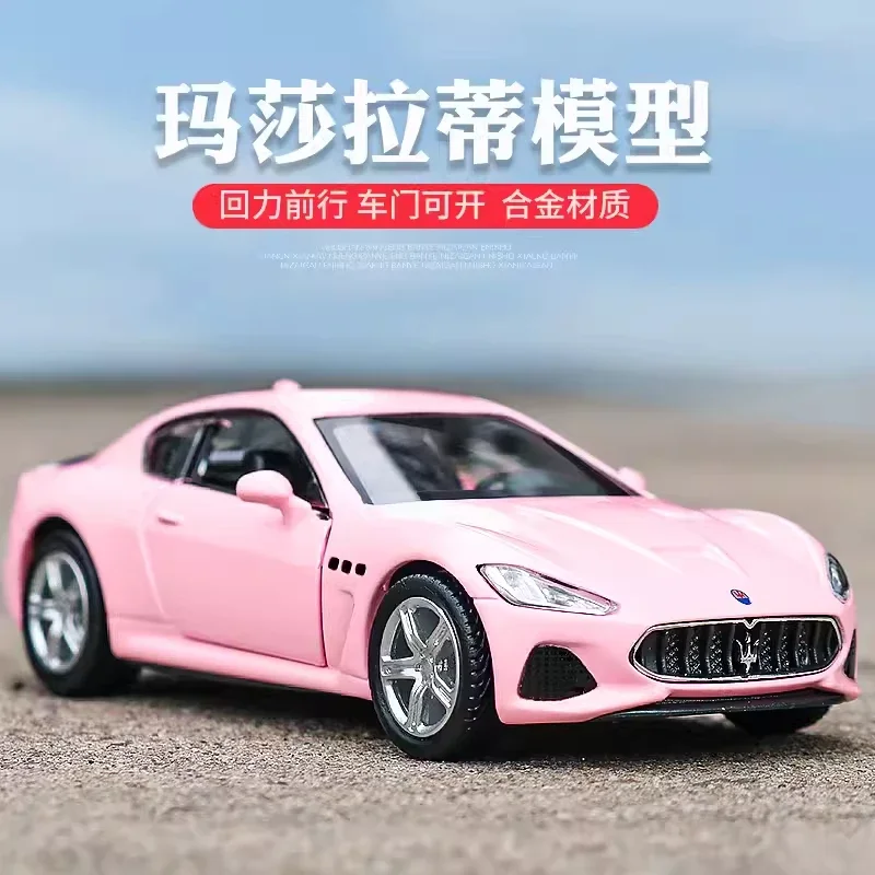 1:36 Maserati GT Gran Turismo MC Car Model Replica Diecast Collection Vehicle Interior Decor Ornament Xmas Gift Kid Boy Toy D13