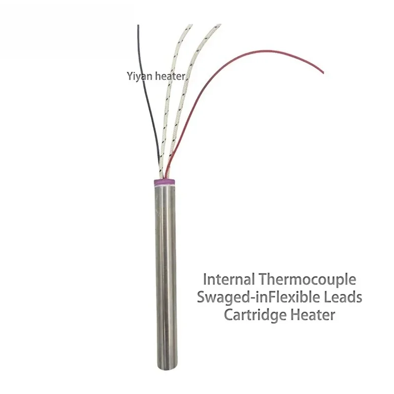 

Stainless steel tube heater, single head round rod electric heating tube, ink cartridge resistance heating cylinder