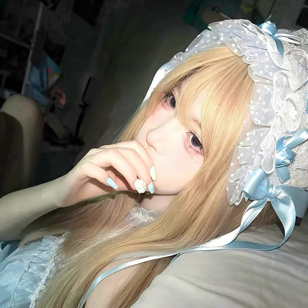 اليابانية اليدوية القوطية لوليتا عقال الحجاب ملحق خمر أنيقة مقوس دانتيل لوليتا عاشق اليومية النساء أغطية الرأس هدية لفتاة