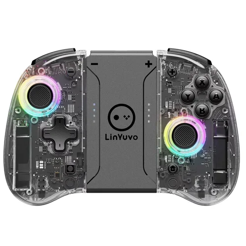 LinYuvo KS37B Meteor Light Joycons Controlador inalámbrico para interruptor/OLED con programable/control de movimiento/doble vibración/Turbo