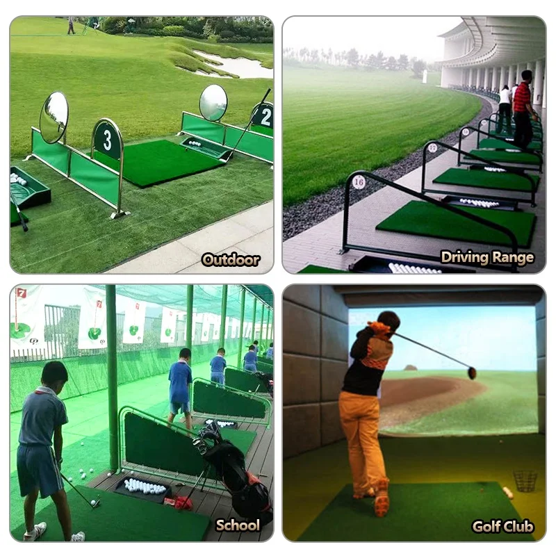Venta al por mayor, estera de rango de Golf, estera profesional para golpear, camiseta de inserción, estera simulador de Golf de hierba de nailon, ayuda para entrenamiento deportivo al aire libre