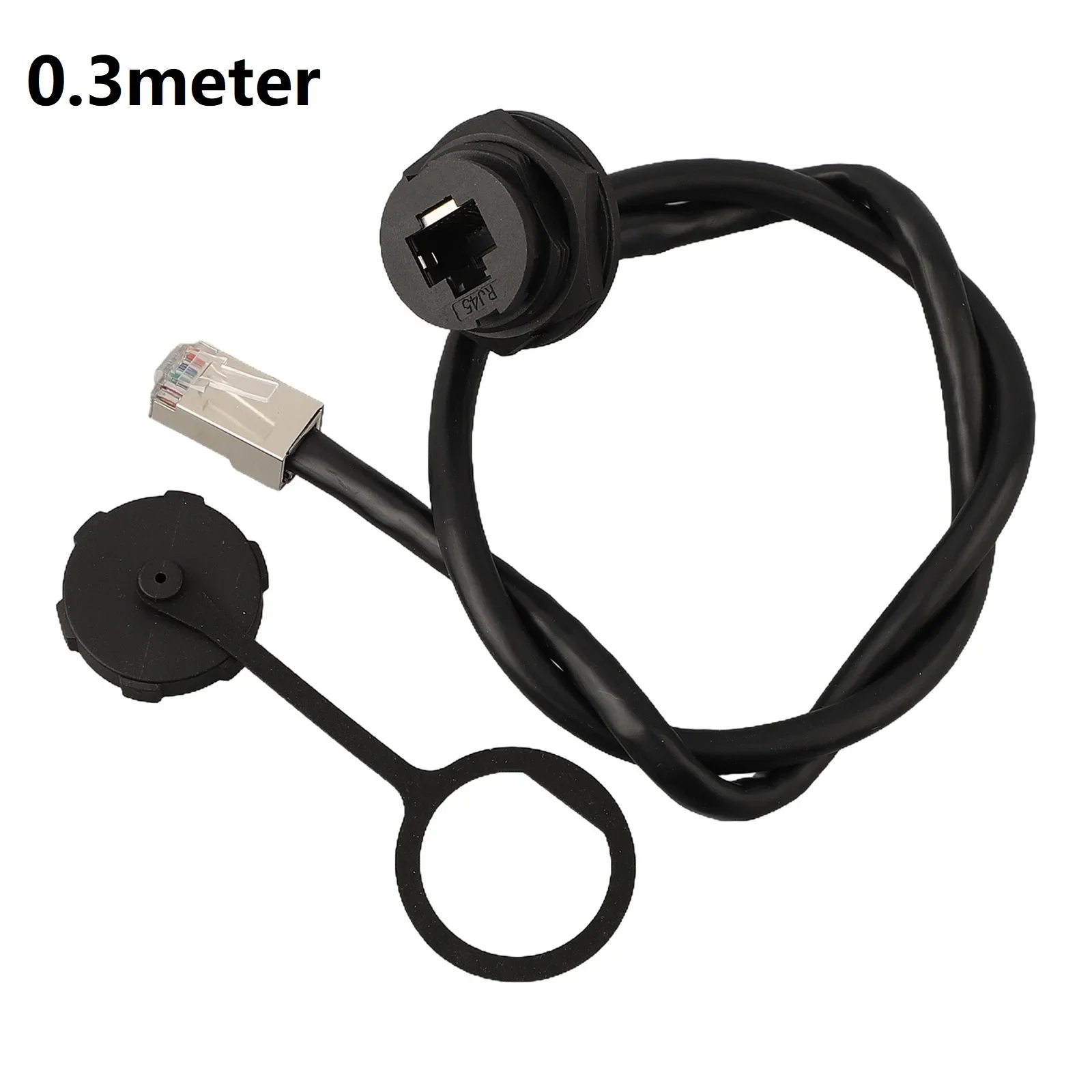1pcs E16 Waterproof Connector Network Switch Coupler Snap-On Female Socket Connector Connectors Terminals Black