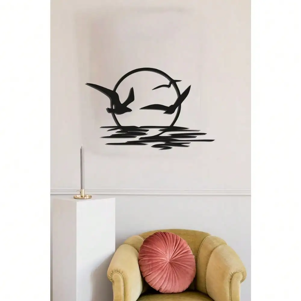 CIFbuy Iron Wall Art Sun Sunrise Metal Hanging Sculpture Rotating Hook Living Room Above Bed Decor Housewarming Gift For Mom
