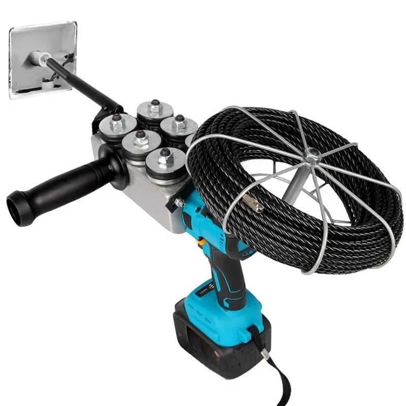 Automatic Electrician Stringing Machine 25M Electric Concealed Wire Pull Wire Guide Tools Threading Wiring Machine