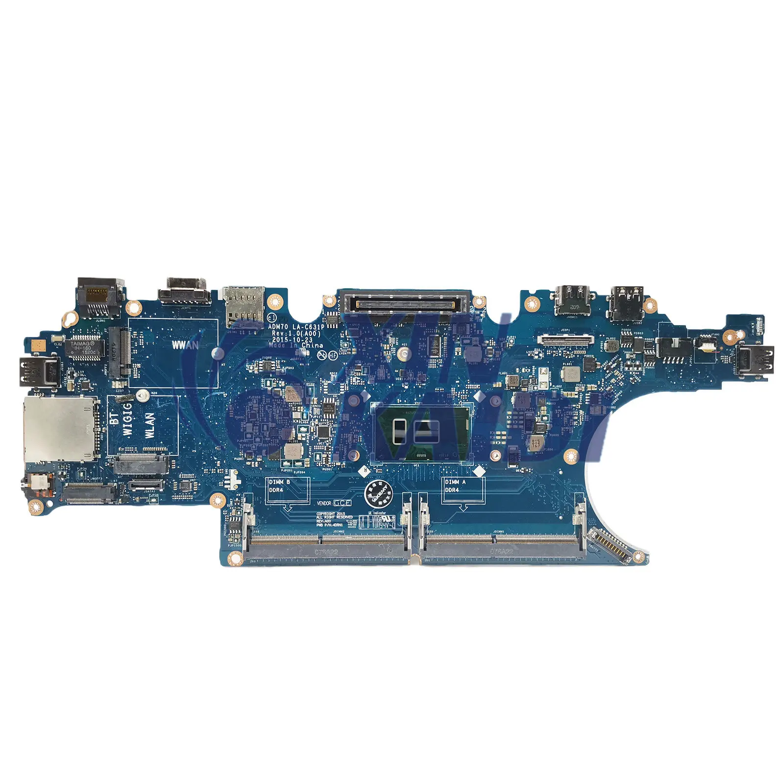 Laptop Motherboard For Dell Latitude E5470 0HCP0K 0C0NC4 00VJ1G 0C0NC4 LA-C631P Notebook Mainboard with CPU i3 i5 6th Gen