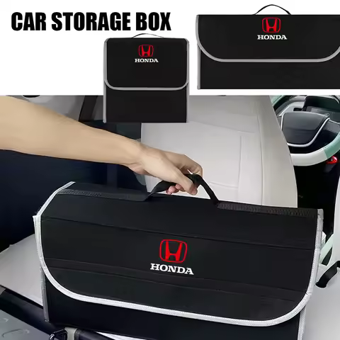 Car Trunk Storage Bag Organizer Sundries Stowing Tidying Box For Honda Type R Type S VTEC DOHC Modulo Vezel Legend Si RR